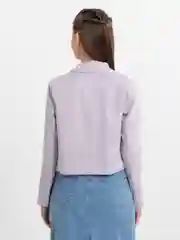 Серый стильный кроп пиджак