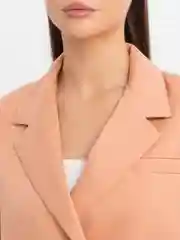 Карамельный стильный кроп пиджак