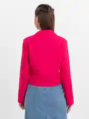 Фуксия стильный кроп пиджак