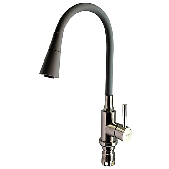 Смеситель для кухни с гибким силиконовым изливом Ledeme L74199
