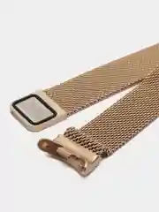 Золотой металлический ремешок "Миланская петля", для фитнес-браслета Xiaomi Mi Band 8