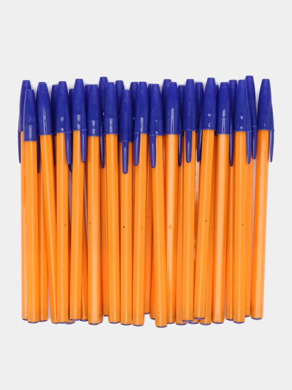 Ручка шариковая, упаковка до 50 шт, STAFF "Basic Orange BP-01", письмо 750 метров, синяя
