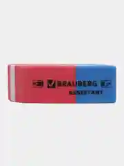 Ластик, упаковка до 12 шт, Brauberg Assistant 80, 41 х 14 х 8 мм, красно-синие