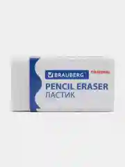 Ластик, упаковка до 5 шт, Brauberg Original, 38 х 20 х 10 мм, белый, картонный держатель