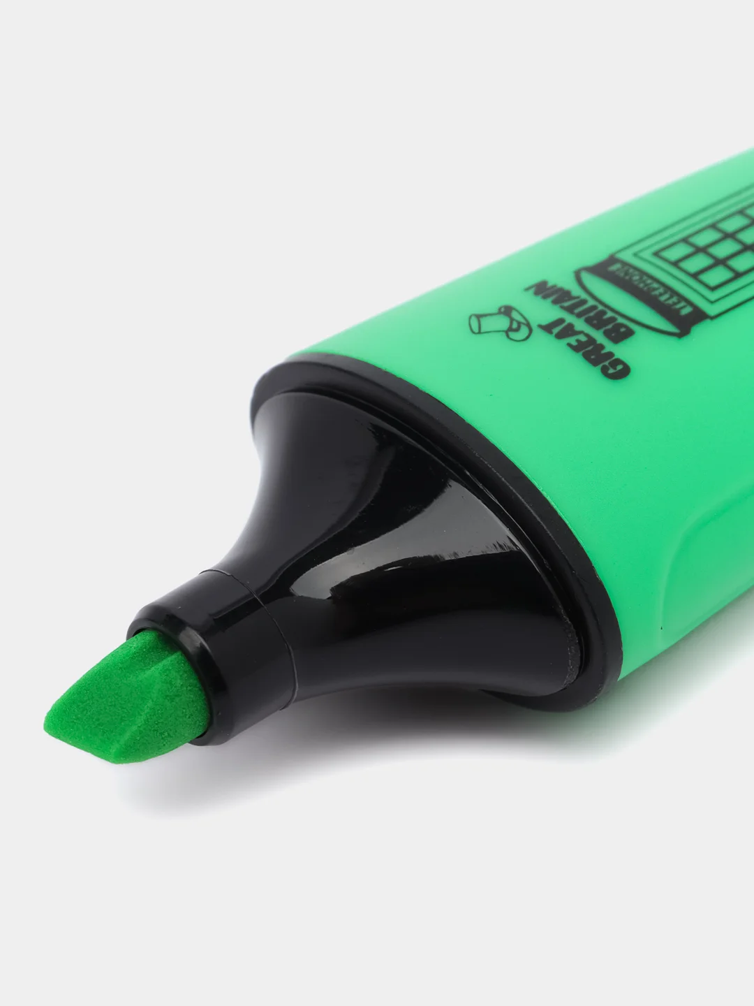 Зеленый текстовыделитель мини BRAUBERG "NEON Mini", разные цвета в пластиковой банке, линия 1-5 мм