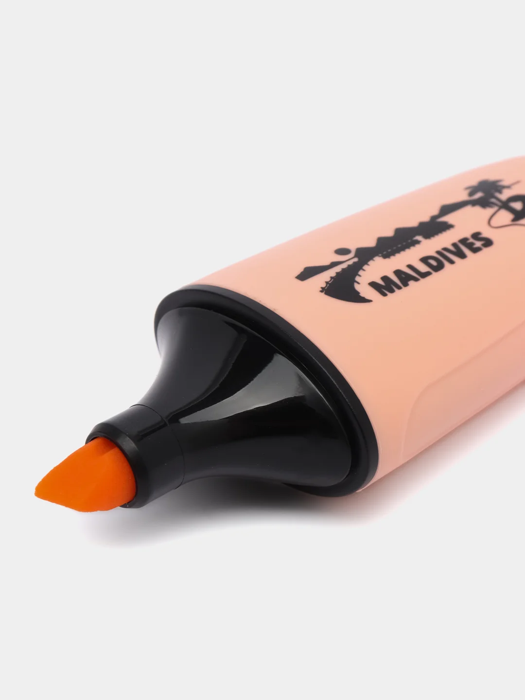 Светло-оранжевый текстовыделитель мини BRAUBERG "NEON Mini", разные цвета в пластиковой банке, линия 1-5 мм