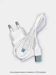 Белый блок питания с кабелем MicroUSB 2.4 Быстрая зарядка 12W (DC01V)