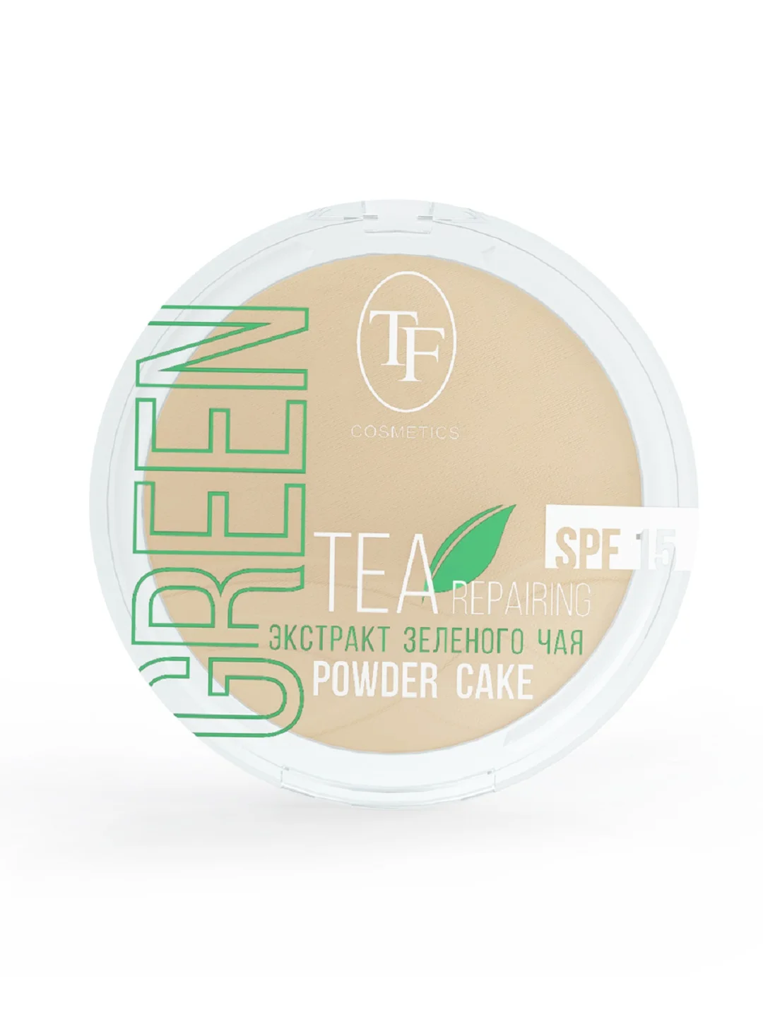 Слоновая кость пудра для лица с экстрактом зеленого чая Green Tea repairing Powder Cake