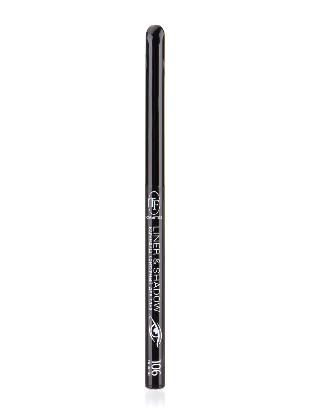 Карандаш контурный для глаз "LINER&SHADOW", тон 106 "black/черный" автоматический