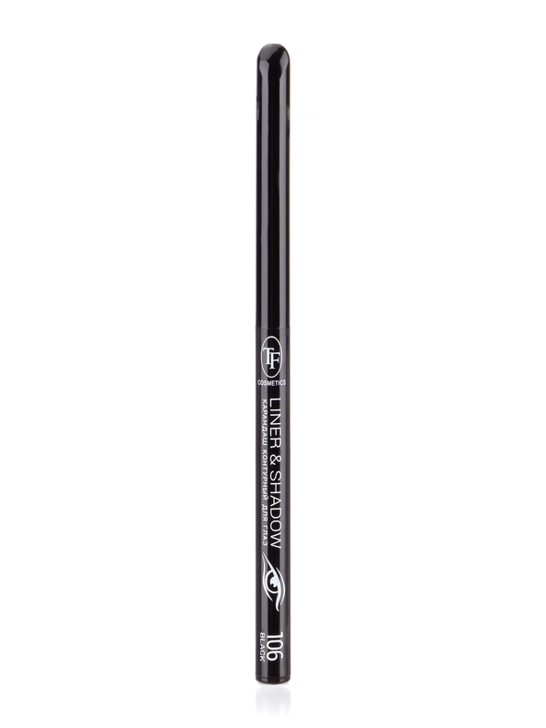 Карандаш контурный для глаз "LINER&SHADOW", тон 106 "black/черный" автоматический