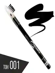 Черный карандаш для бровей "eyebrow pencil TRIUMPH" с щеточкой в колпачке