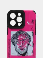 Аметистовый чехол для айфон (iPhone) 11 12 13 14 15 Pro Max, 7 8 Plus, X / XS / XR, силиконовый