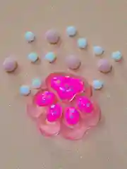 Розовый лапка антистресс сквиш, мялка лапка, кошачья лапка жмякалка