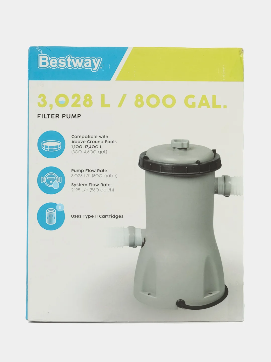 Картриджный фильтр для бассейна Bestway 58386 3028л.час
