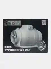 Вентилятор канальный 125 с таймером двухскоростной приточно-вытяжной TYPHOON 125 2SP AT