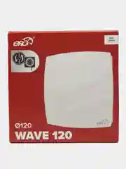 Вытяжной вентилятор ERA WAVE C-02 бесшумный с клапаном и выключателем D100/120