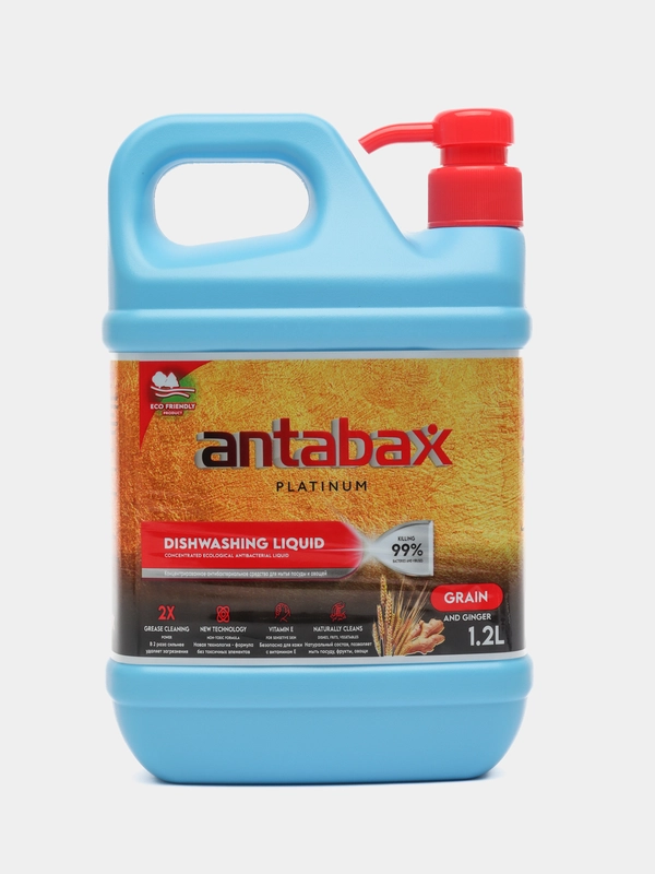 Средство для мытья посуды Antabax на основе имбиря и пшена, 1200мл