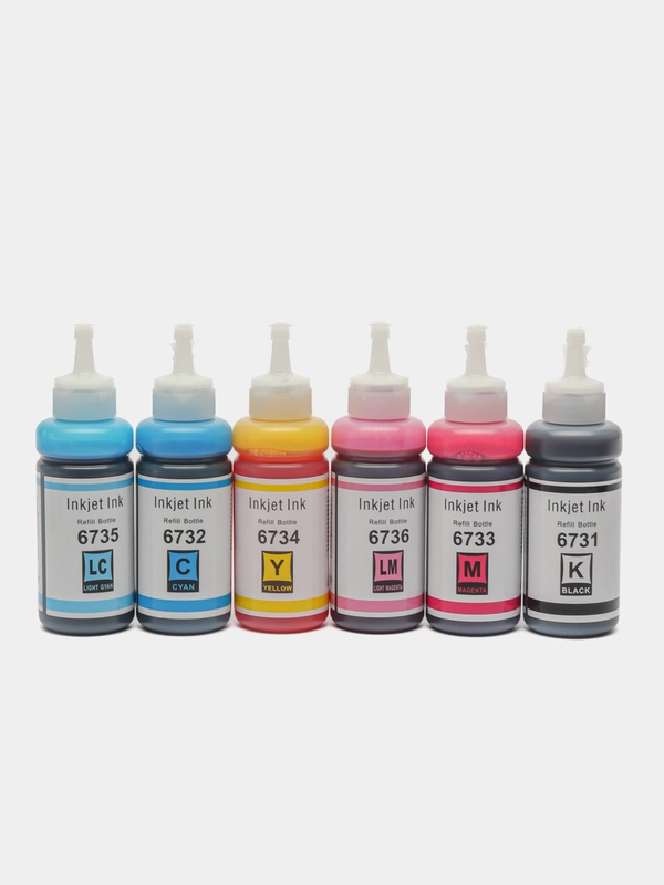 Комплект чернила T673 для Epson L800, L805, L810, L850, L1800 6 цветов по 100 мл совм