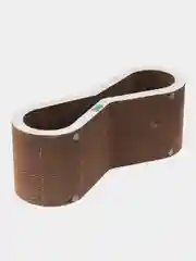 Белый когтеточка лежанка для кошек картон Тумяу Экватор белый 60х20х22см