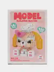 3 D Конструктор детский, фигурка Собачка с шапочкой из миниблоков, 520 деталей