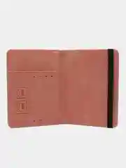 Коралловый обложка для документов, с отделением для паспорта и карт с гербом РФ