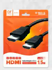 Кабель HDMI (M) - HDMI (M), 1.5 м, GFPoWeR Standard, ver.1.4, чёрный