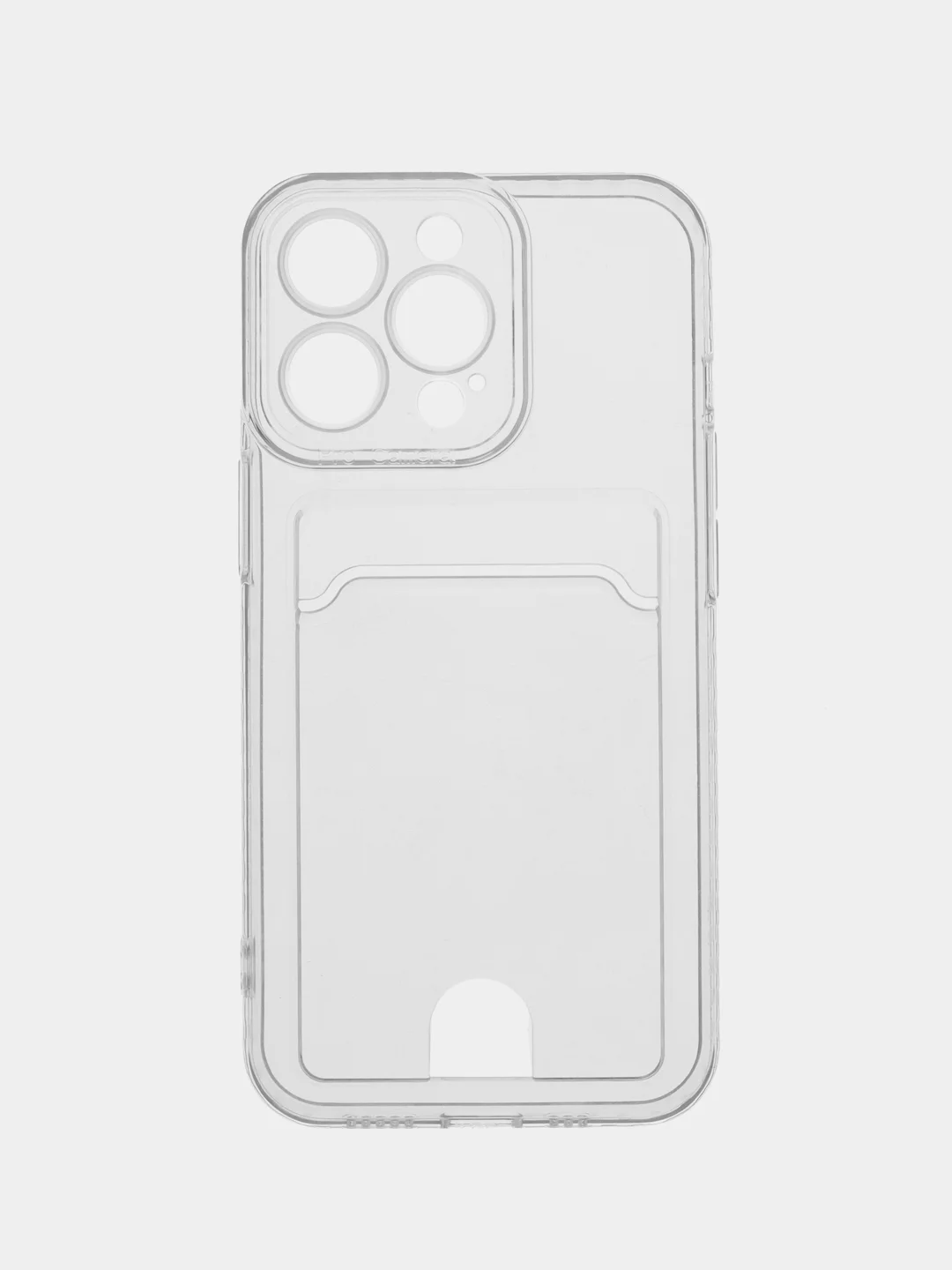 Прозрачный чехол на iPhone(айфон) 11 12 13 14 Pro Max Plus XR прозрачный с карамном для карт