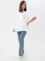 Женская футболка со стразами сердечки