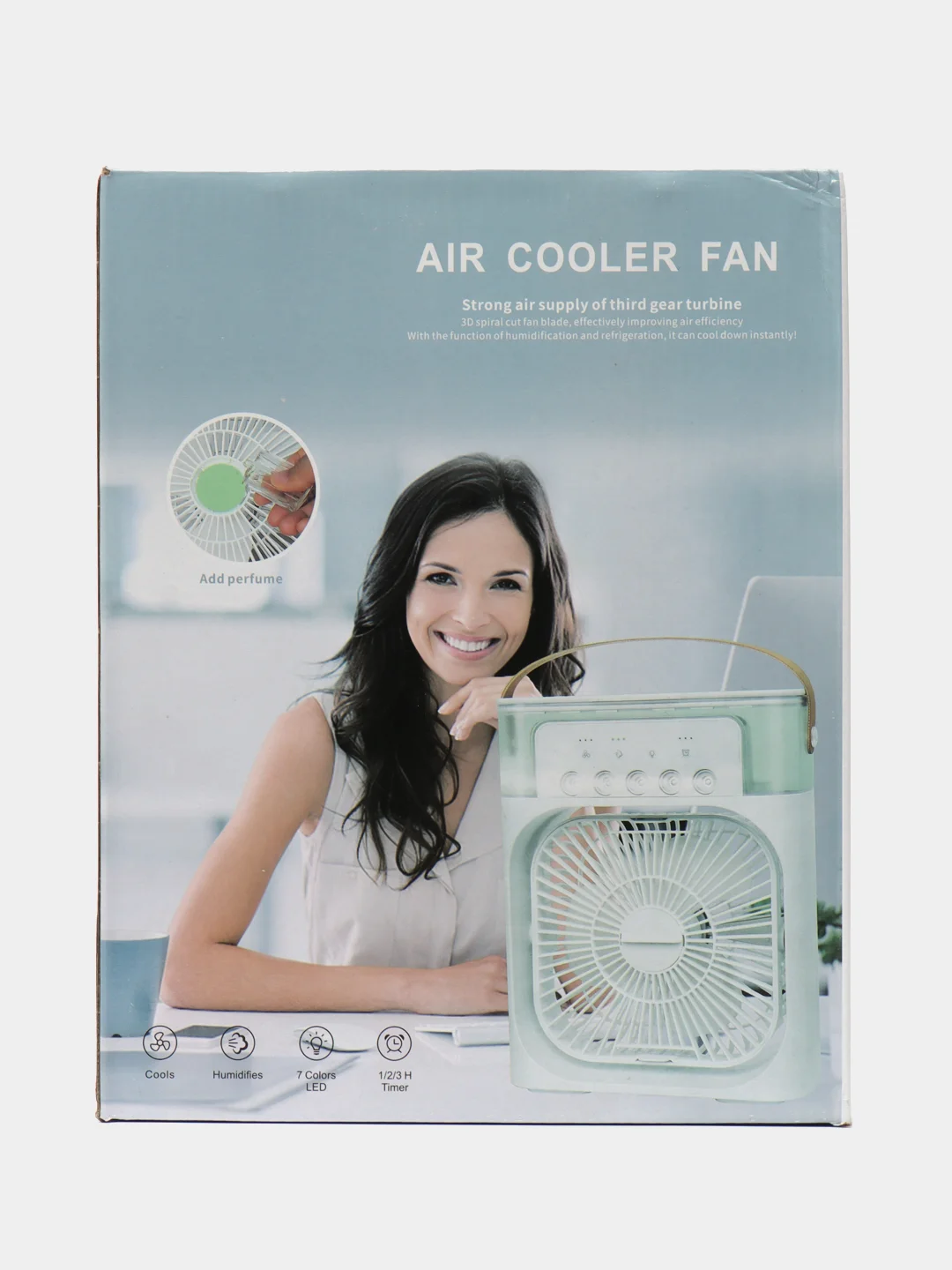 Черный портативный мини-кондиционер Ultra Air Cooler 3x, USB