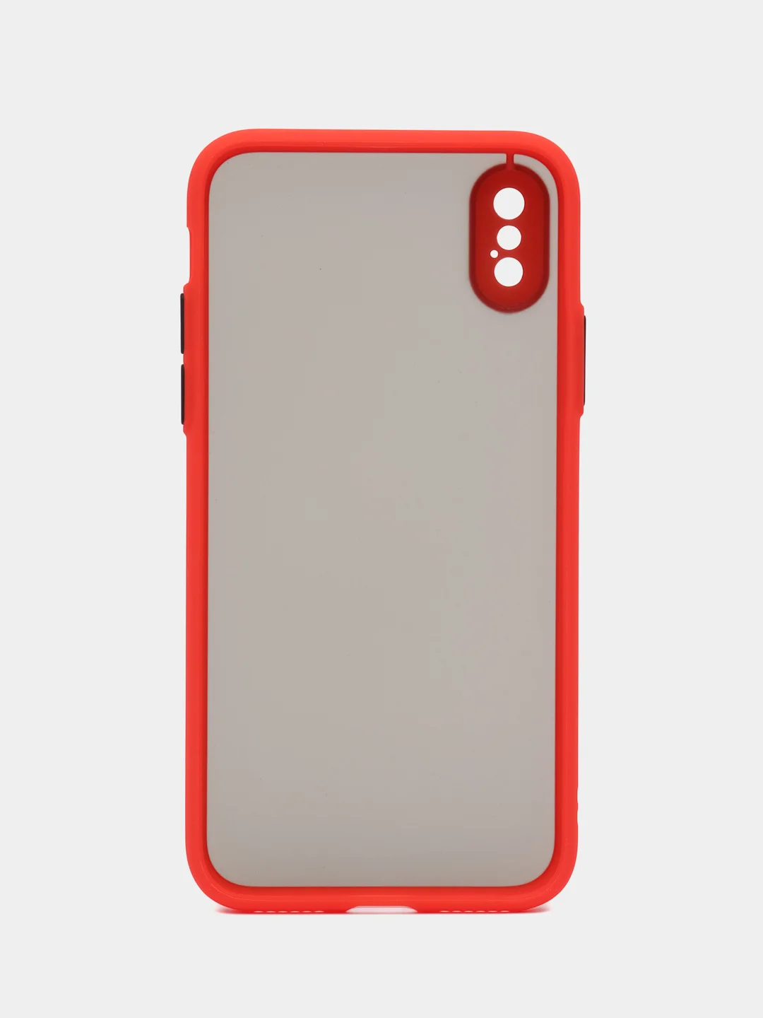 Красный чехол на iPhone (айфон) 11/12/X/XS/XR/XS MAX/Mini/13/15 Pro Max/про макс, пластиковый