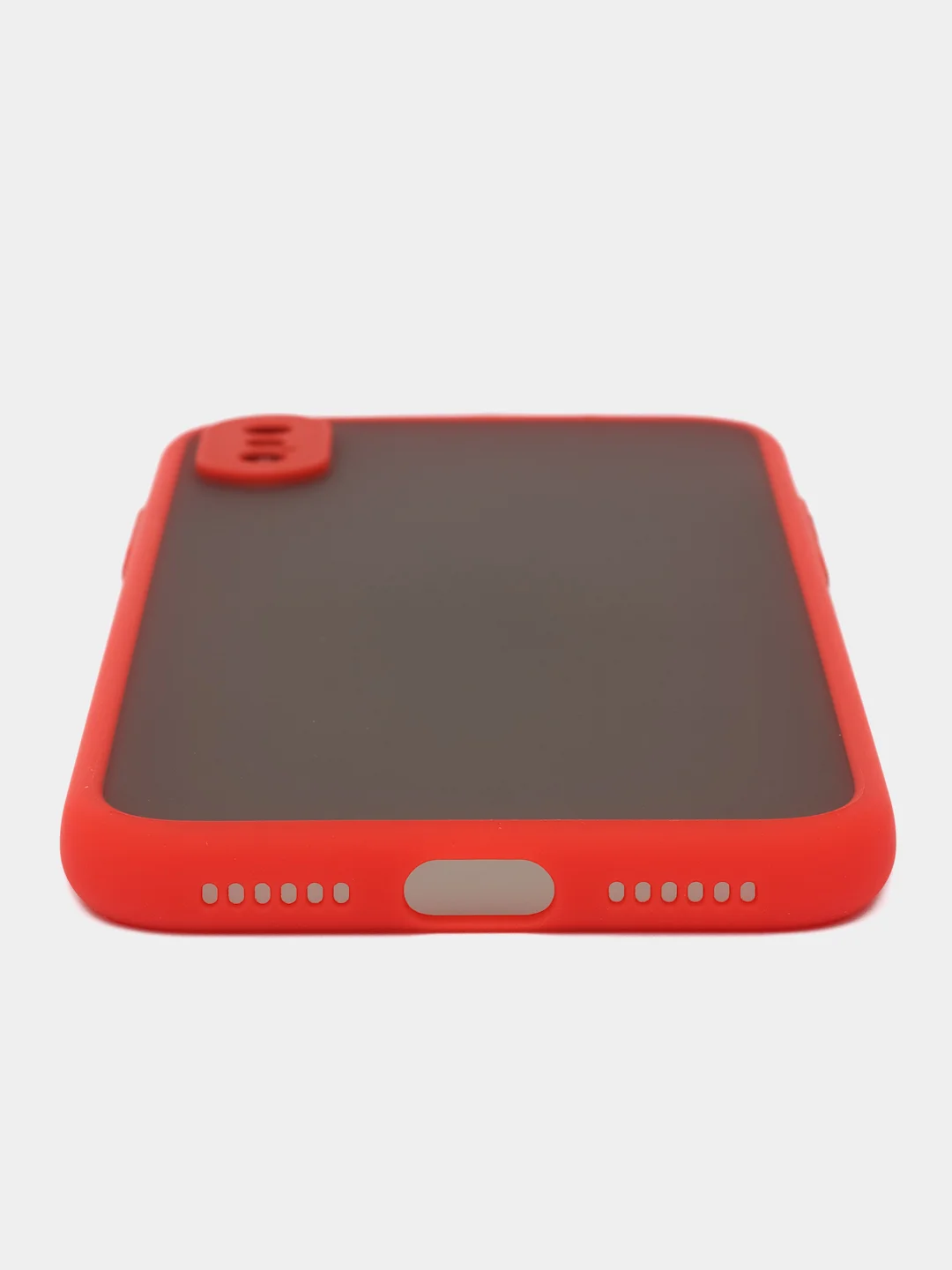 Красный чехол на iPhone (айфон) 11/12/X/XS/XR/XS MAX/Mini/13/15 Pro Max/про макс, пластиковый