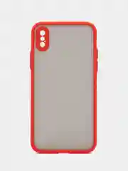 Красный чехол на iPhone (айфон) 11/12/X/XS/XR/XS MAX/Mini/13/15 Pro Max/про макс, пластиковый