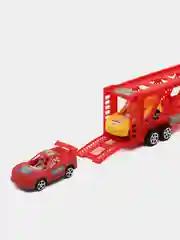 Красный игрушечный "Автовоз", инерционный, 2 машинки в наборе