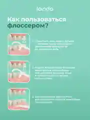 Зубные флоссеры с зубочистками Lando 50 шт со вкусом мяты