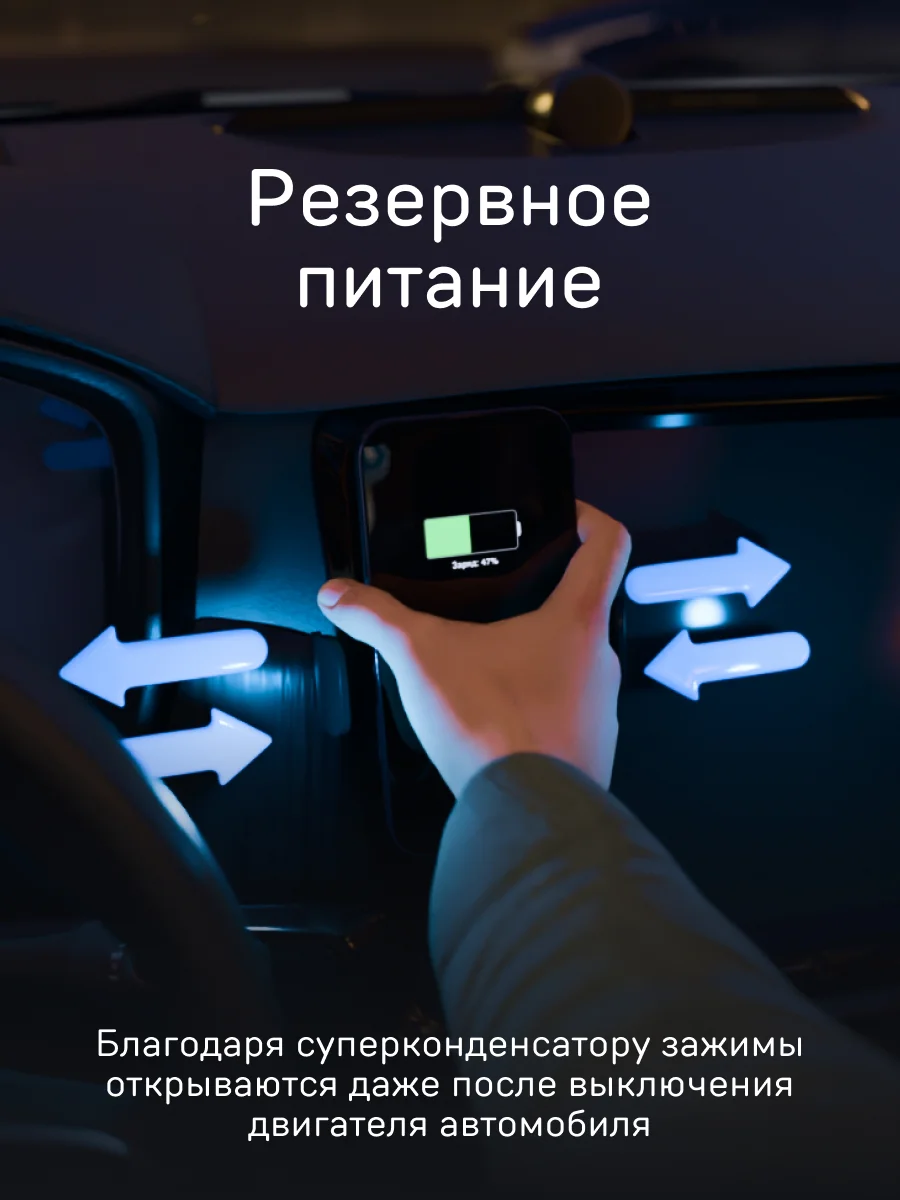 Автомобильный держатель для смартфона с беспроводной зарядкой iBOX TRON i5