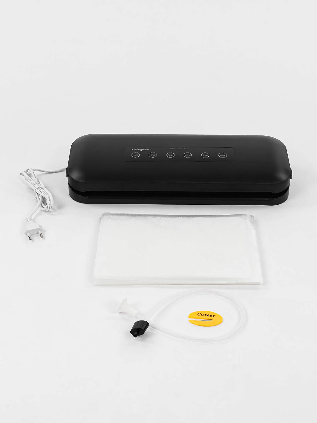 Черный вакуумный запайщик KaringBee HF-S8016 / HF-002, вакууматор