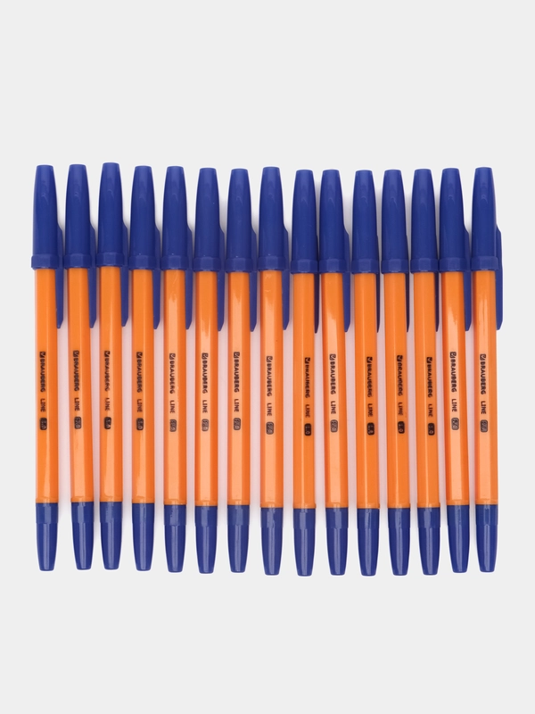 Ручка шариковая, упаковка до 50 шт, шариковая BRAUBERG "ORANGE Line", синяя