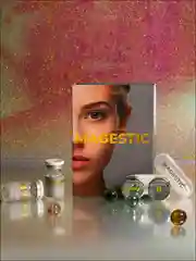 Серый меланж цветные линзы Magestic Pro