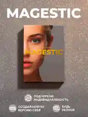 Серый меланж цветные линзы Magestic Pro