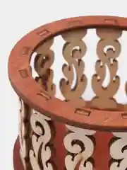 Бежевый шкатулка деревянная береза