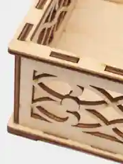Тёмно-коричневый шкатулка деревянная береза