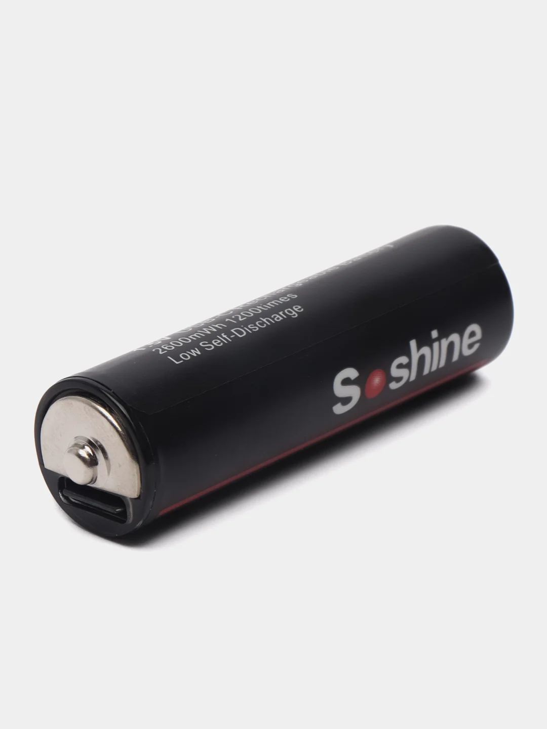 Аккумуляторные батарейки с зарядкой Soshine 1.5 V ,втроенный Type-С,пальчиковые,мизинчик