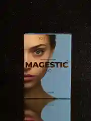 Голубой цветные линзы Magestic Pro