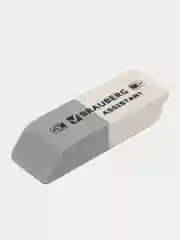 Ластик, упаковка до 5 шт, Brauberg Assistant, 41 х 14 х 8 мм, серо-белый, прямоугольный
