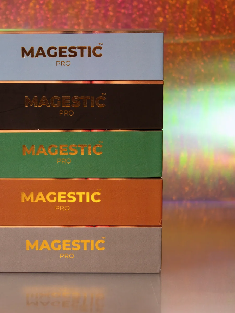 Голубой цветные линзы Magestic Pro