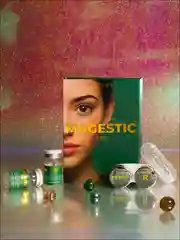 Голубой цветные линзы Magestic Pro