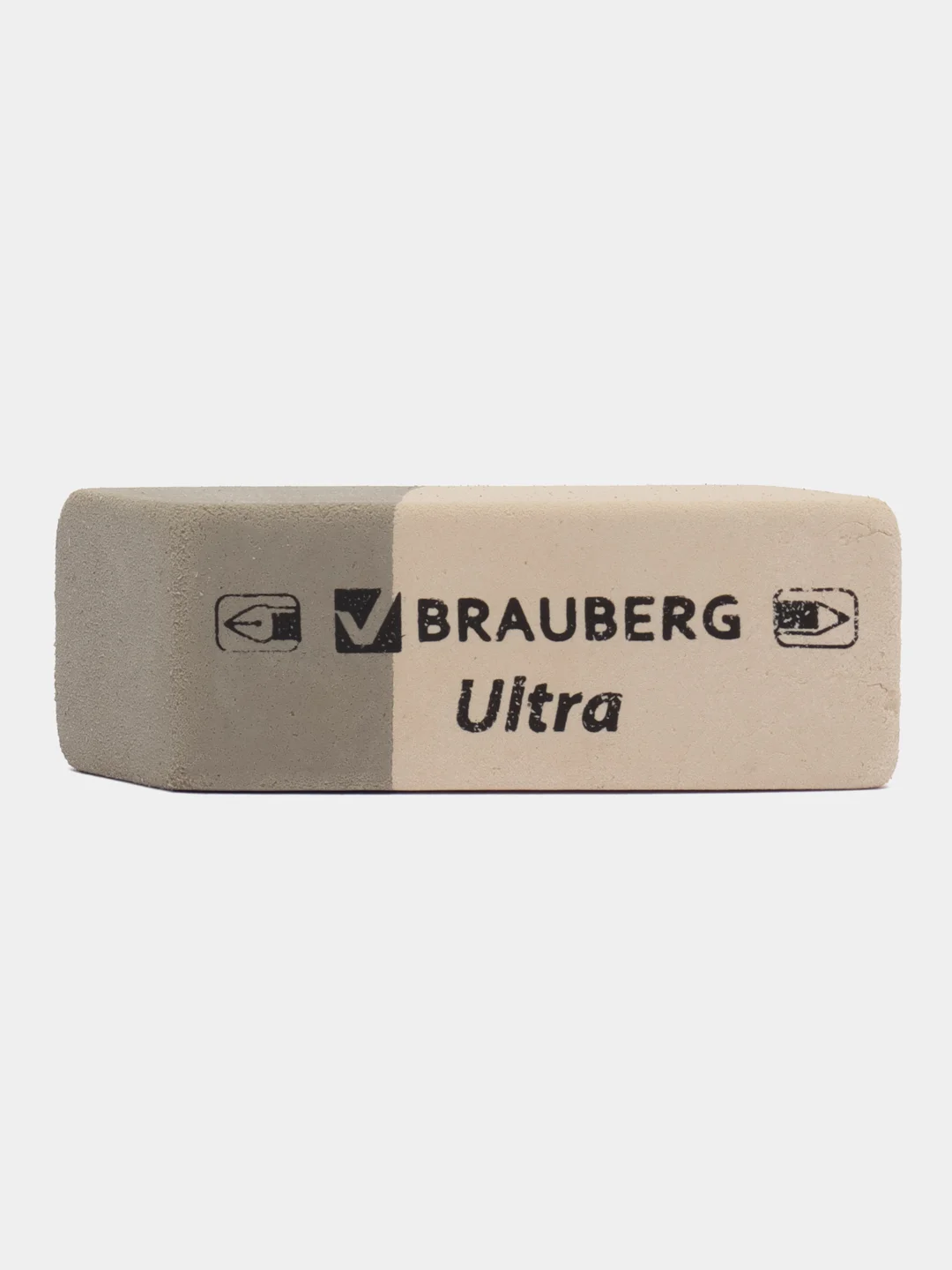 Ластик, упаковка до 5 шт, Brauberg Ultra, 41 х 14 х 8 мм, серо-белый, натуральный каучук