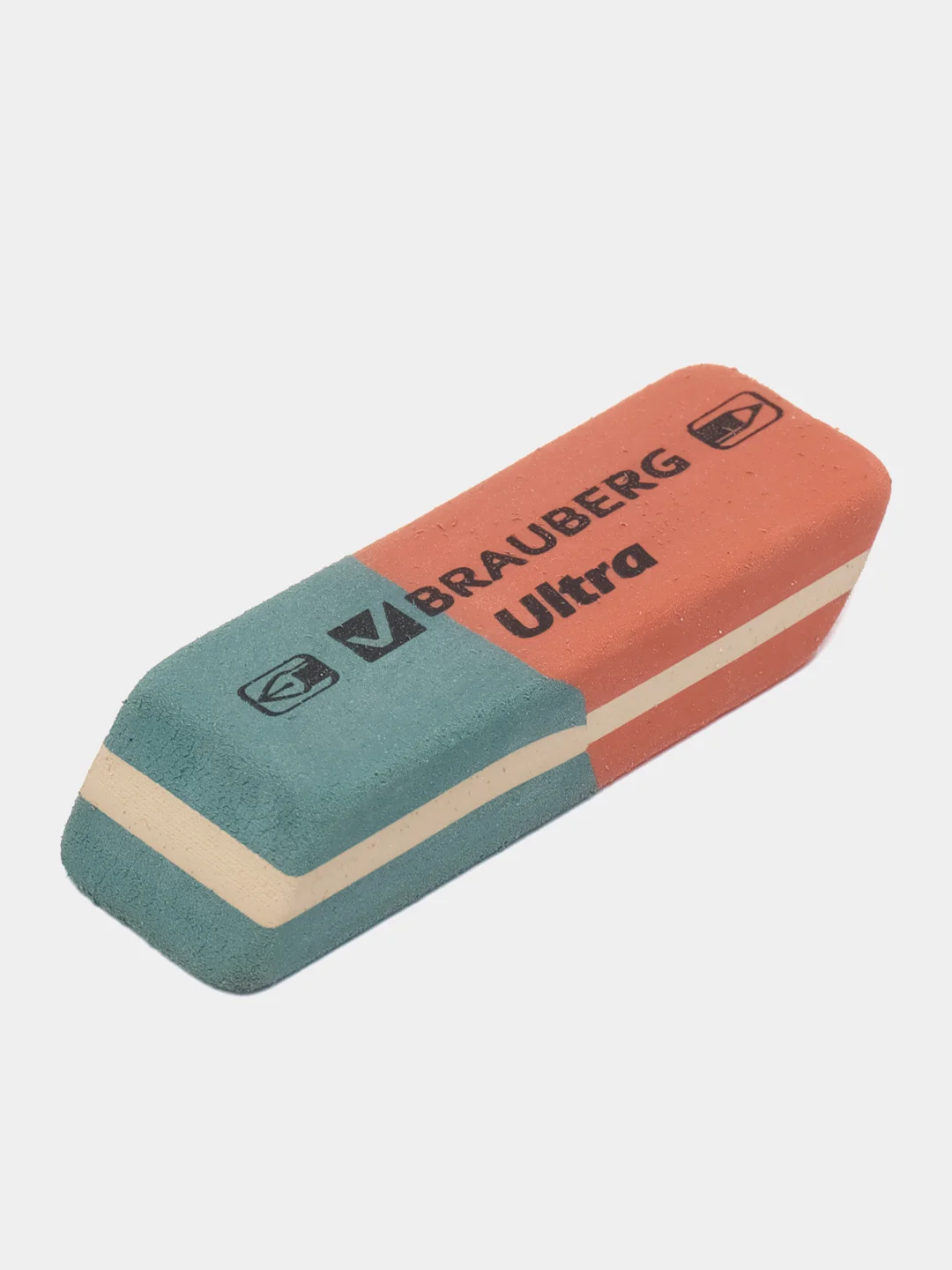 Ластик, упаковка до 5 шт, Brauberg Ultra, 41 х 14 х 8 мм, красно-синий, натуральный каучук