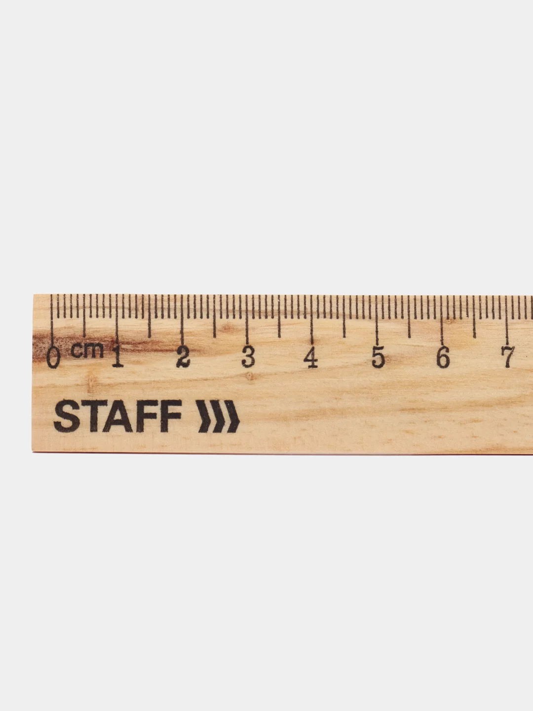 Линейка, упаковка до 5 шт, деревянная 20 см, STAFF, канадская сосна