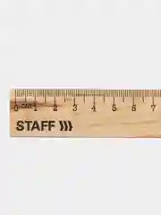 Линейка, упаковка до 5 шт, деревянная 20 см, STAFF, канадская сосна